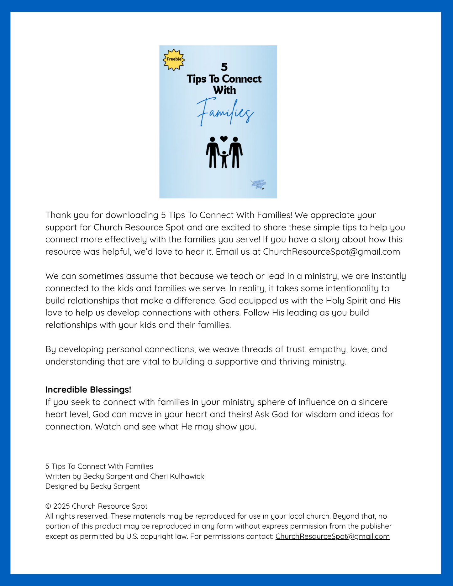 5 Tips To Connect With Families