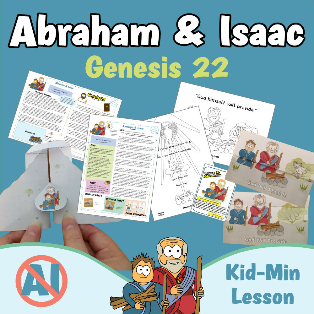 Genesis 22 - Abraham and Isaac | Ministry lesson, Bible crafts, Games