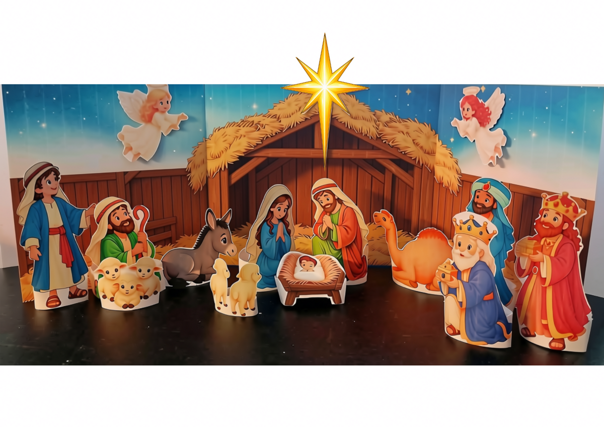 Build the Nativity Scene | Christmas Bible Object Lesson & 3D Class Project