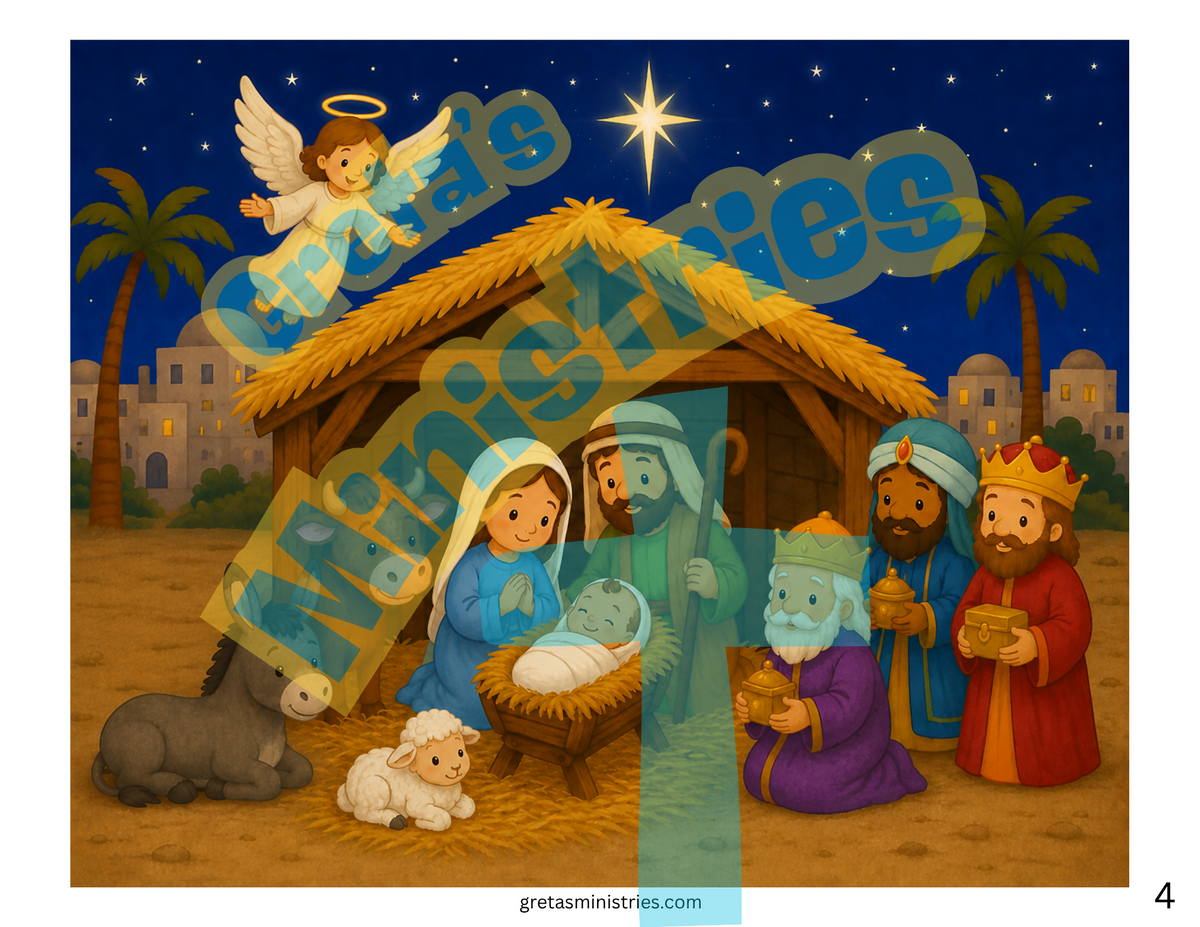 Christmas Nativity Who Is Missing? Game | Preschool–1st Grade Bible Activity