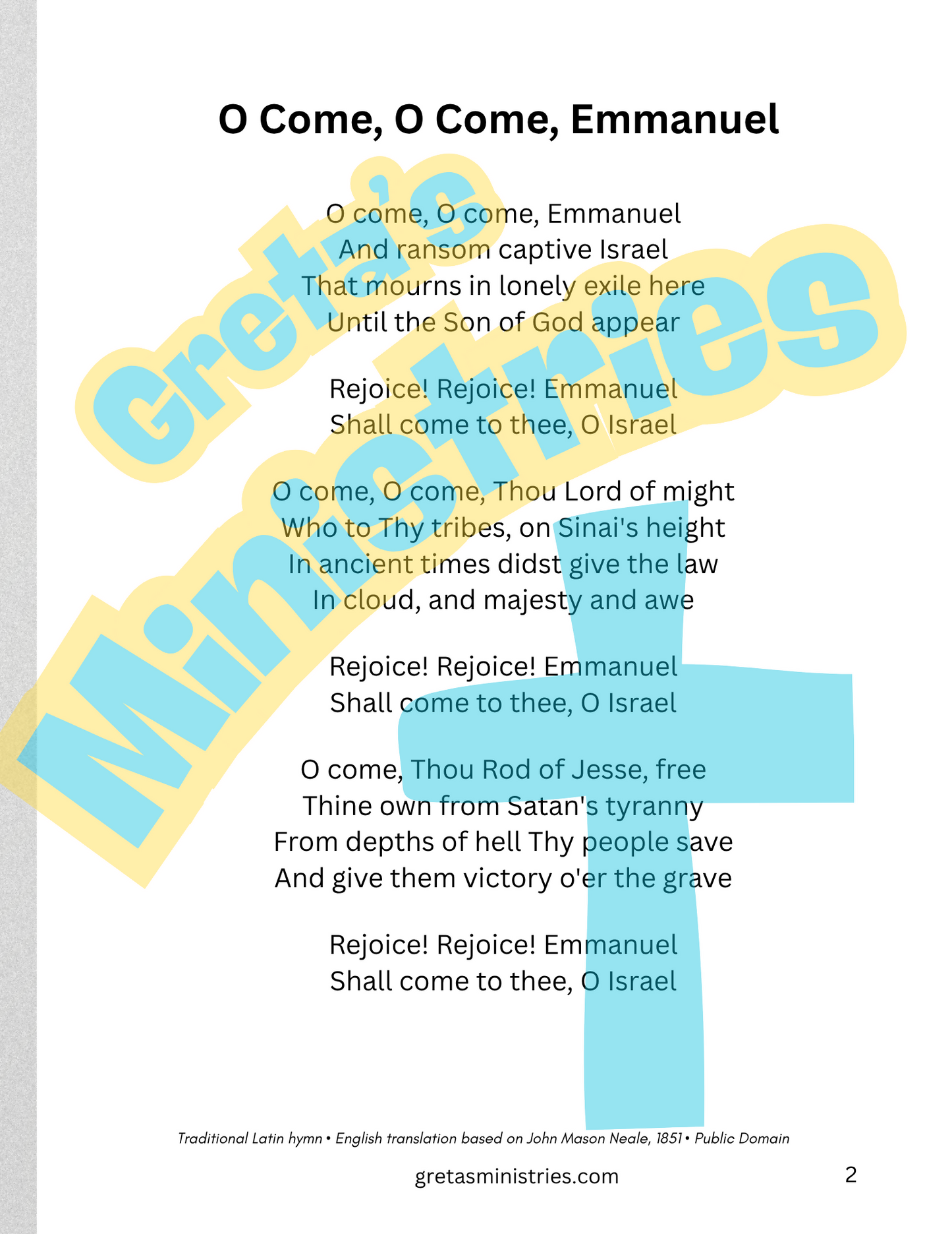 Christmas Carols & Coloring Book | Christian Christmas Songs & Coloring Pages