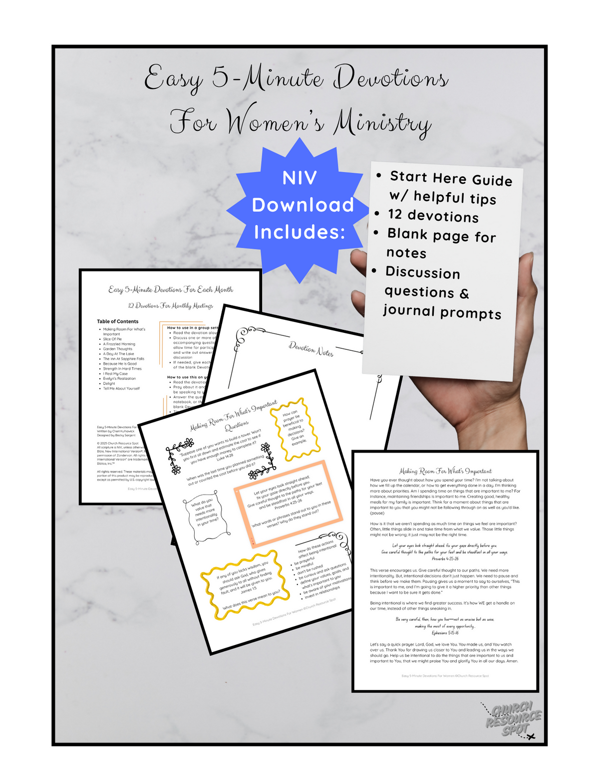 Easy 5-Minute Devotions For Women's Ministry