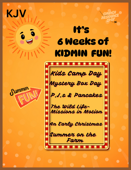 6 Weeks of Kidmin Fun KJV