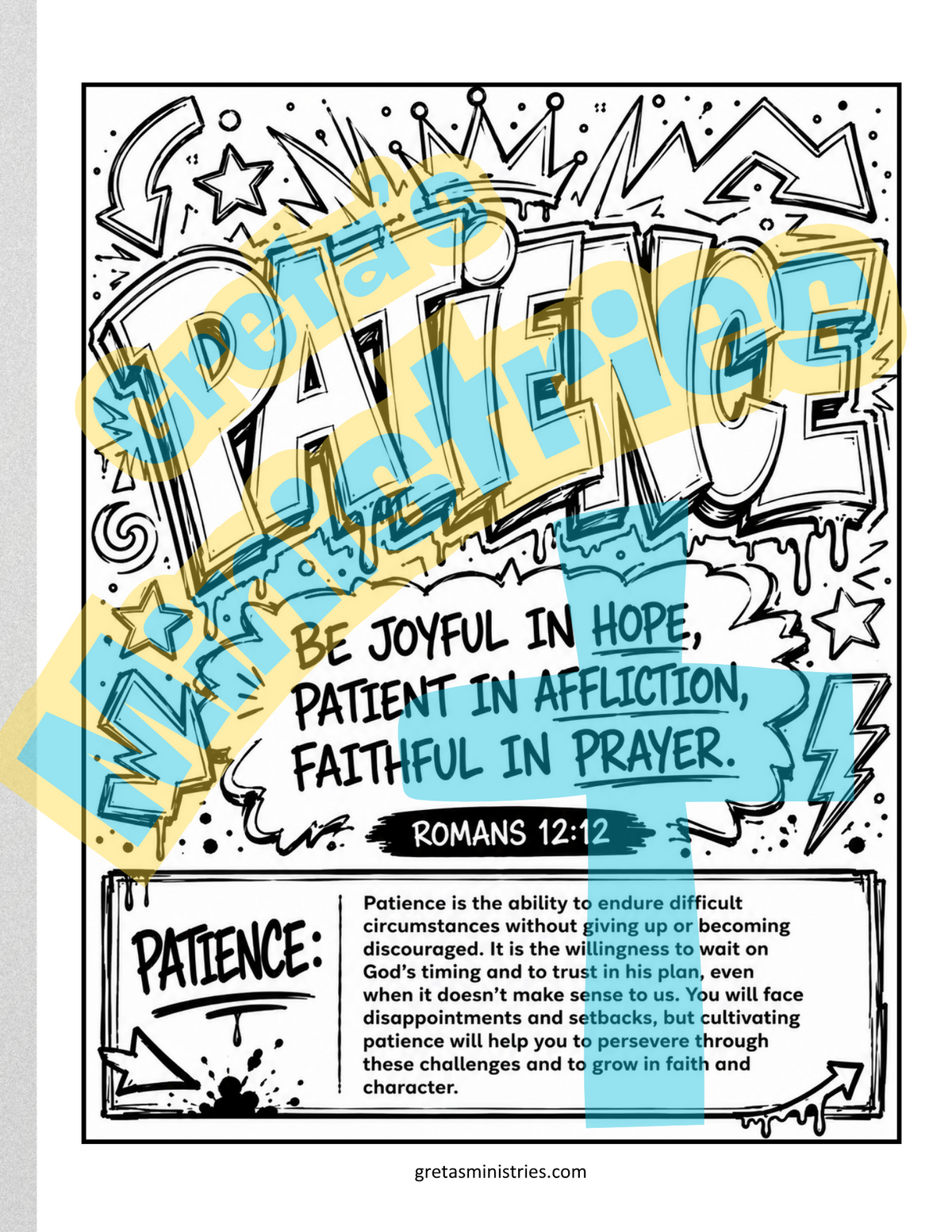 Fruit of the Spirit | Teen Coloring Pages | Bible Verse | Galatians 5:22–23