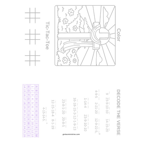 The Magic Easter Basket (Psalm 118:17) Children's Easter Sermon/Lesson and Activity Book