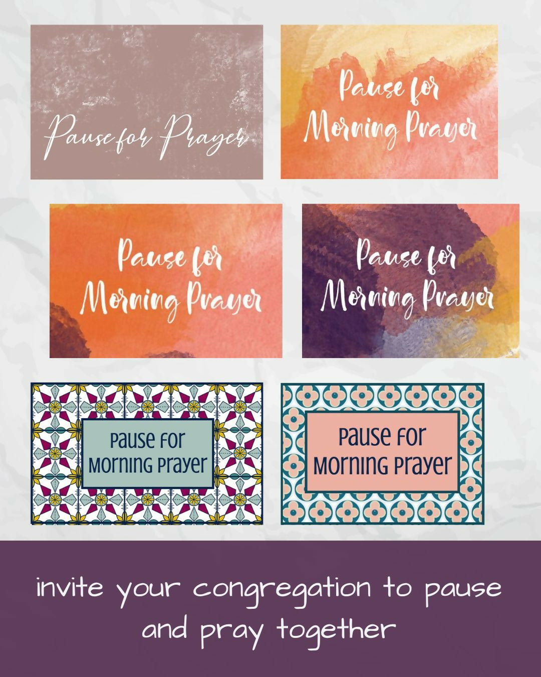 "Pause for Prayer" Social Media Kit