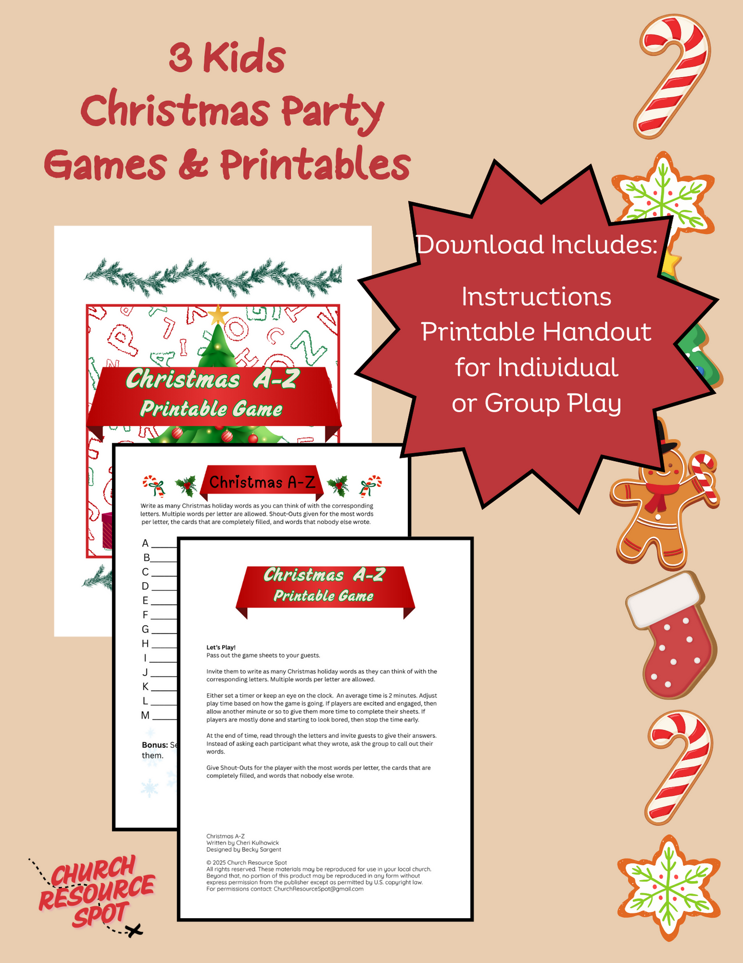 3 Kids Christmas Party Games