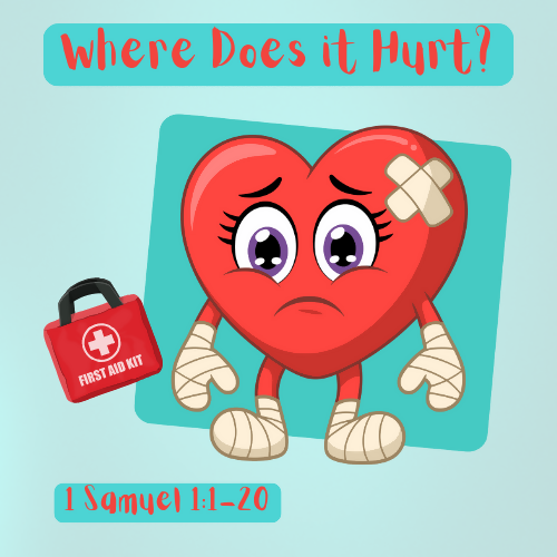 Children's Sermon/Message/Lessons - Where Does It Hurt? (1 Samuel 1:1-20- The story of Hannah)
