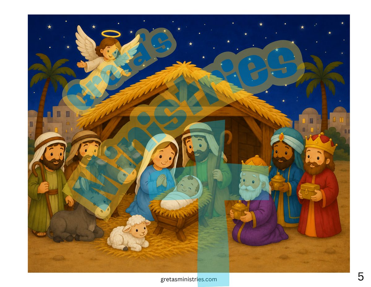 Christmas Nativity Who Is Missing? Game | Preschool–1st Grade Bible Activity