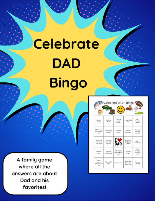 Celebrate Dad Bingo