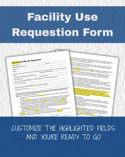 Facility Use Agreement Template