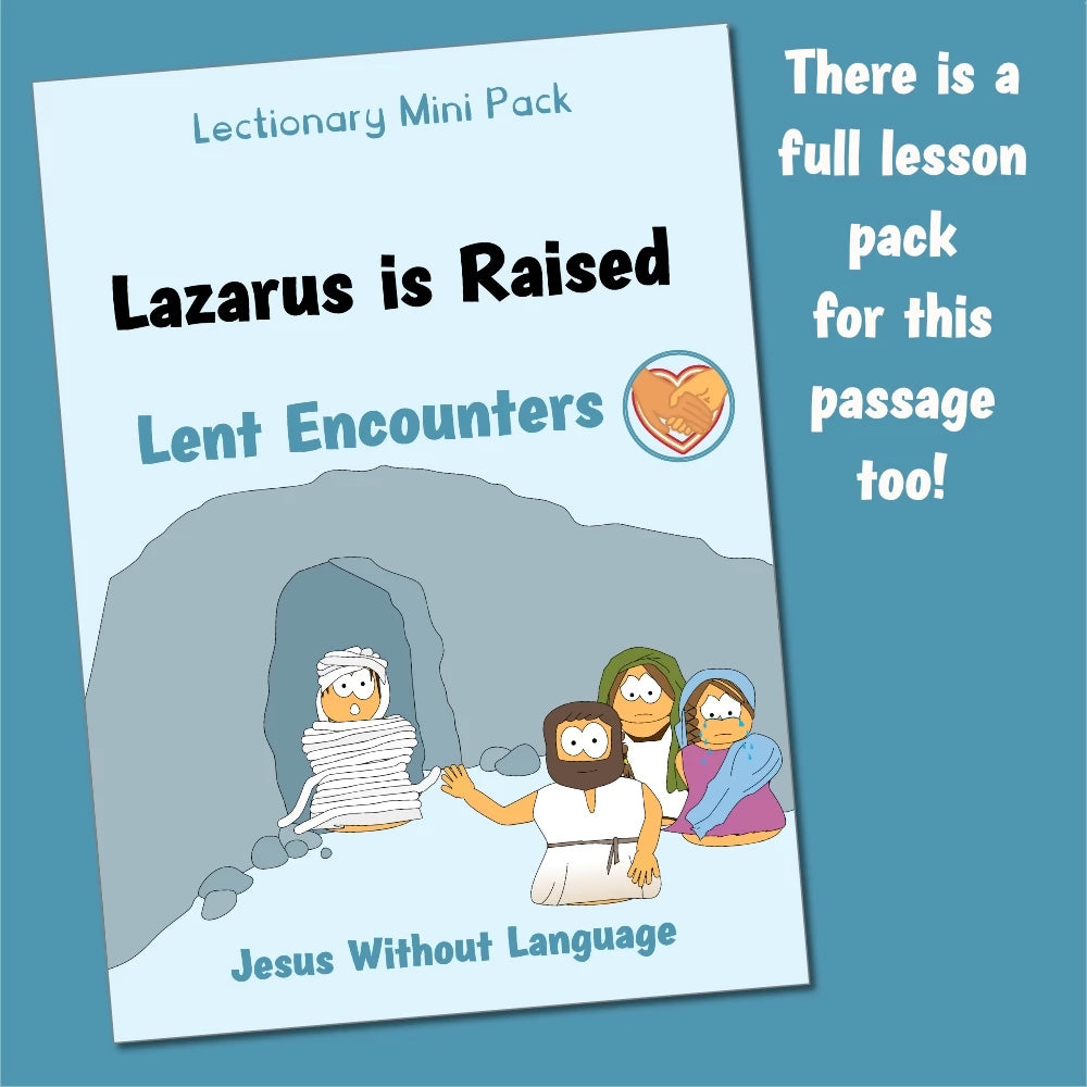 Lazarus Raised (John 11) Worksheet and Colouring