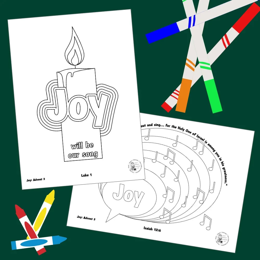 Isaiah 12 - Advent Candles 3 - Joy - Ministry lesson with Bible crafts