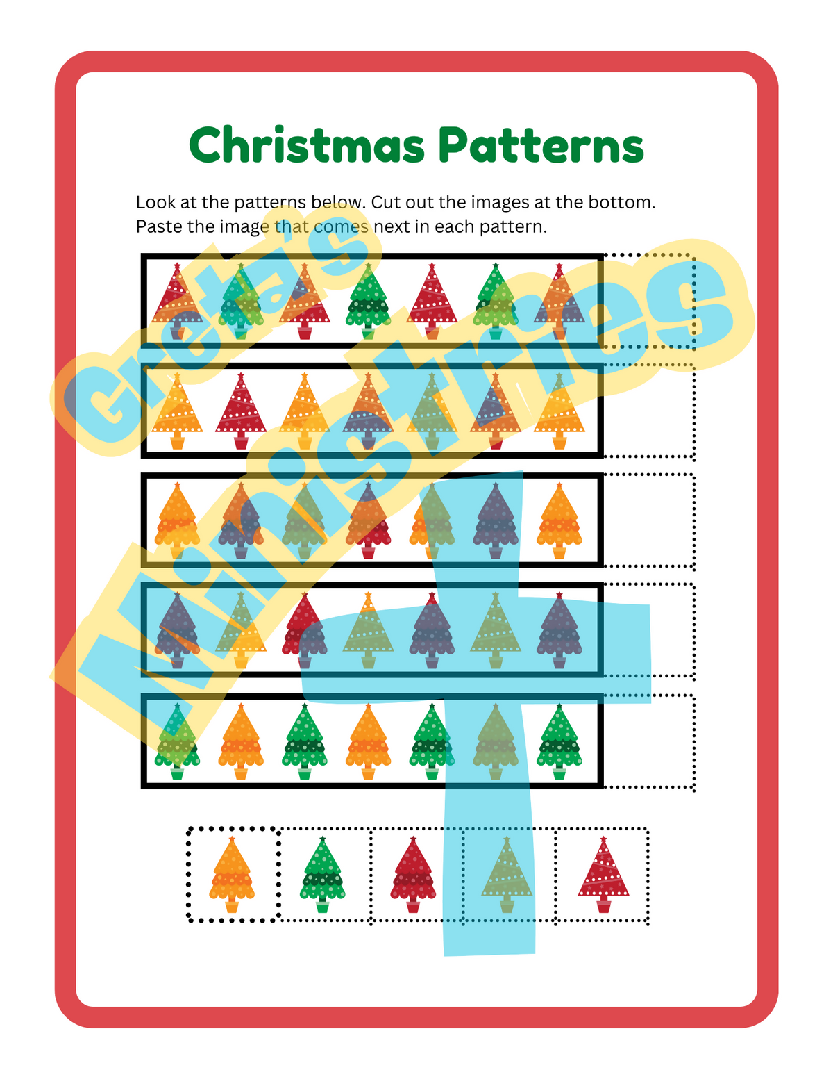 Christmas Tree 3D Craft & Activity Pack | Preschool–1st Grade