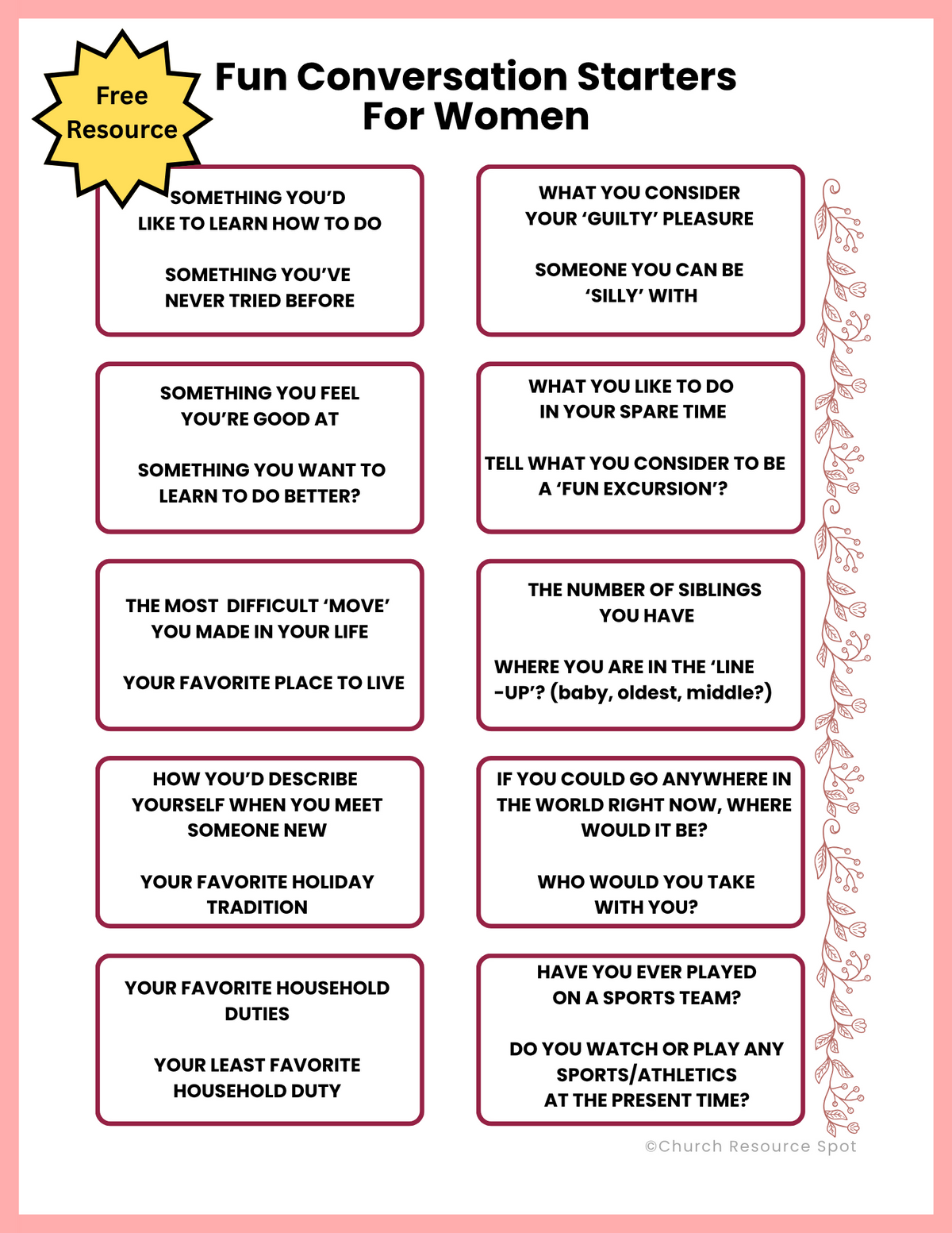 Fun Conversation Starters For Women