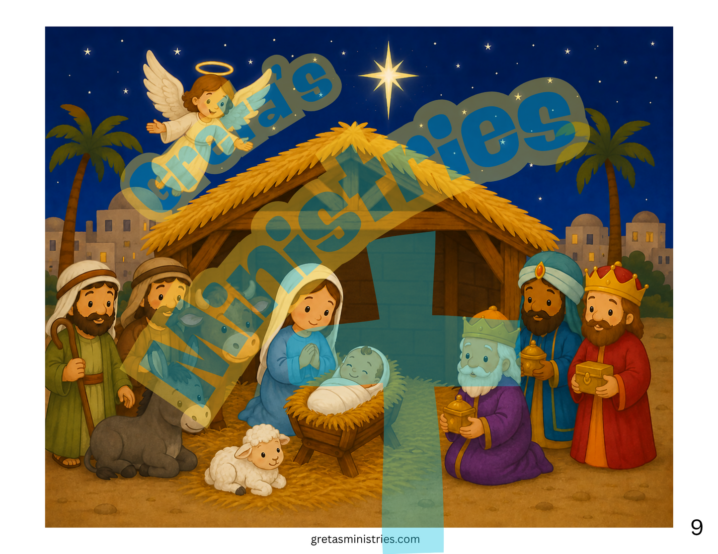 Christmas Nativity Who Is Missing? Game | Preschool–1st Grade Bible Activity
