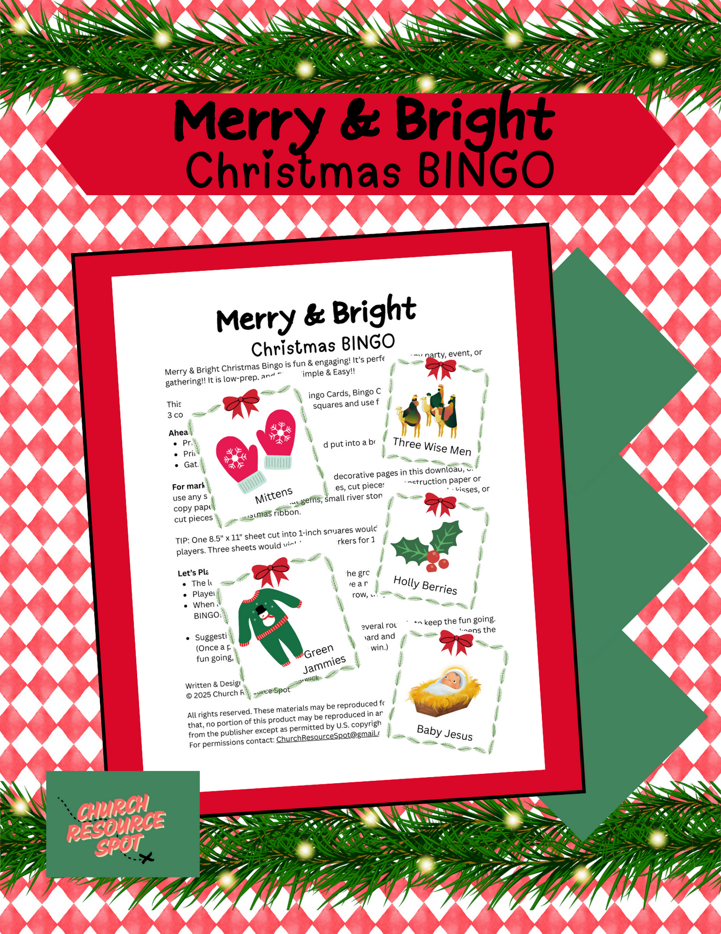 Merry & Bright Christmas Bingo