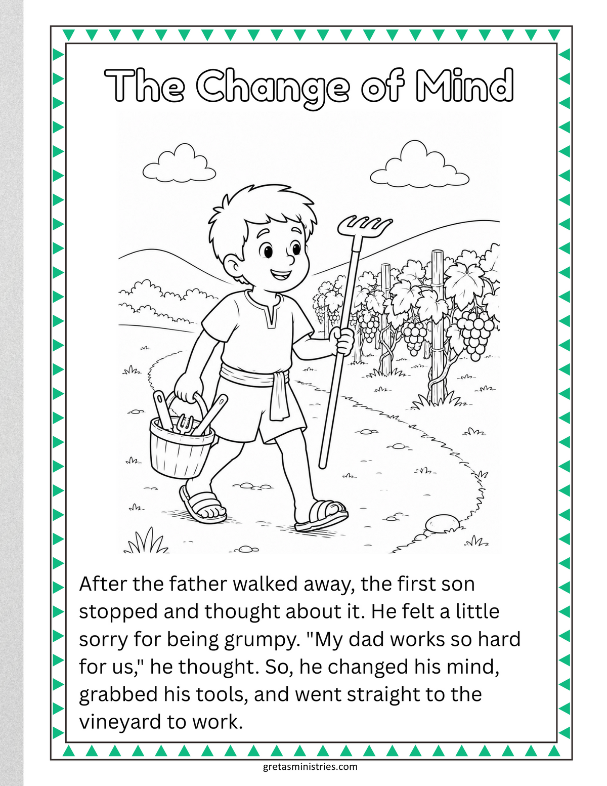 Parable of the Two Sons | Sunday School Lesson, Story Book, Craft & Game