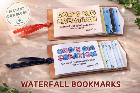 God's Creation Bookmark - Craft for kids