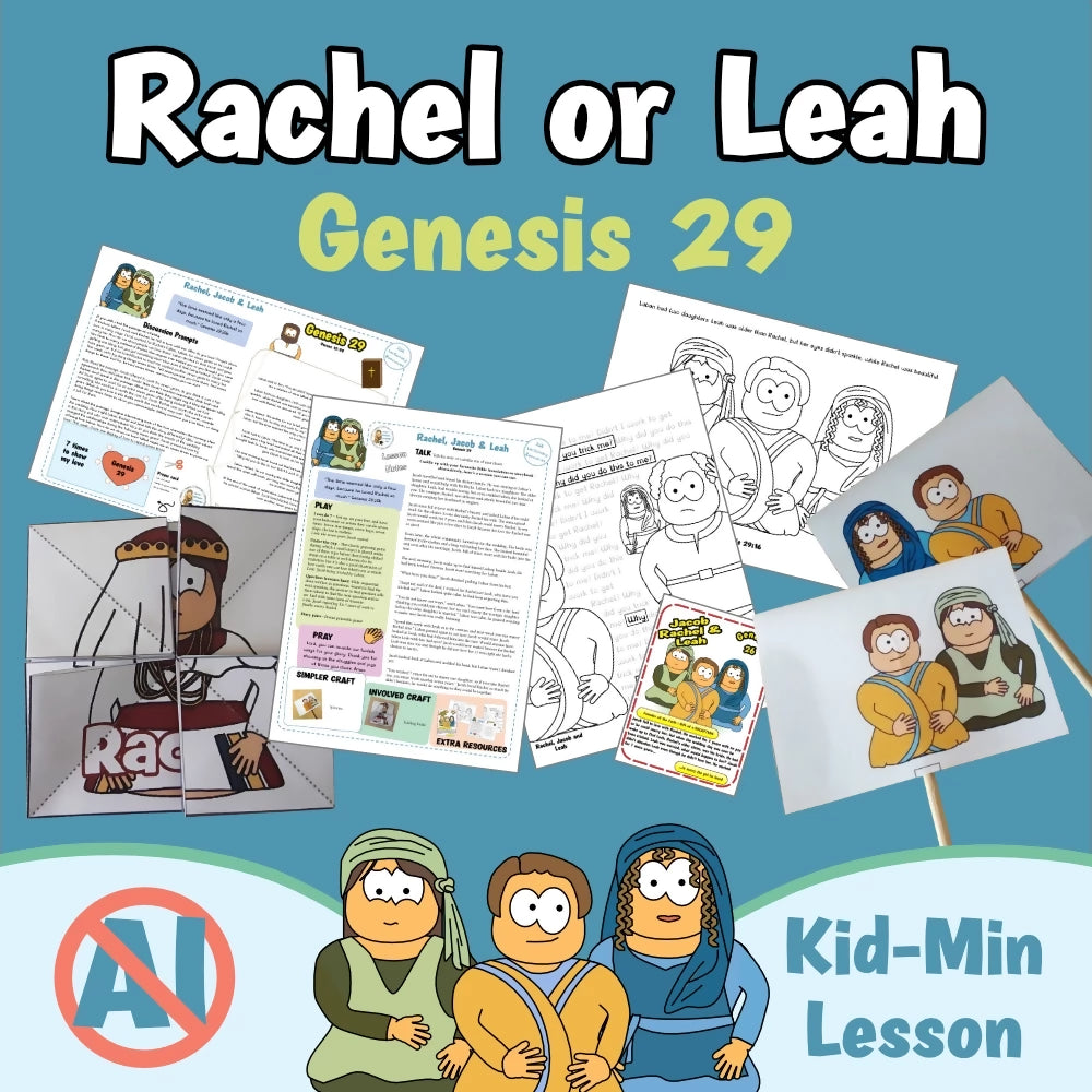Genesis 29 - Jacob, Rachel, Leah | Ministry lesson, Bible crafts, Games