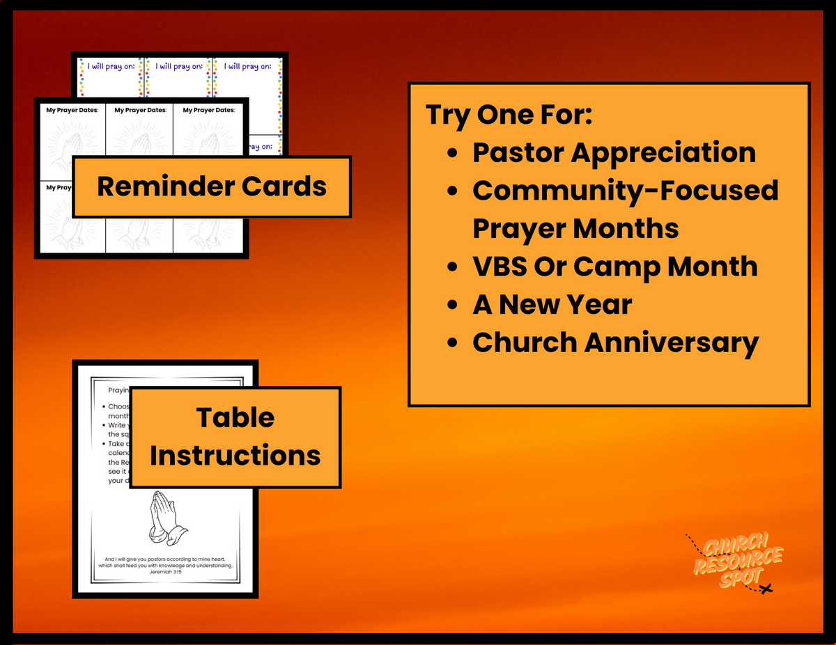 Prayer Calendars & Reminder Cards