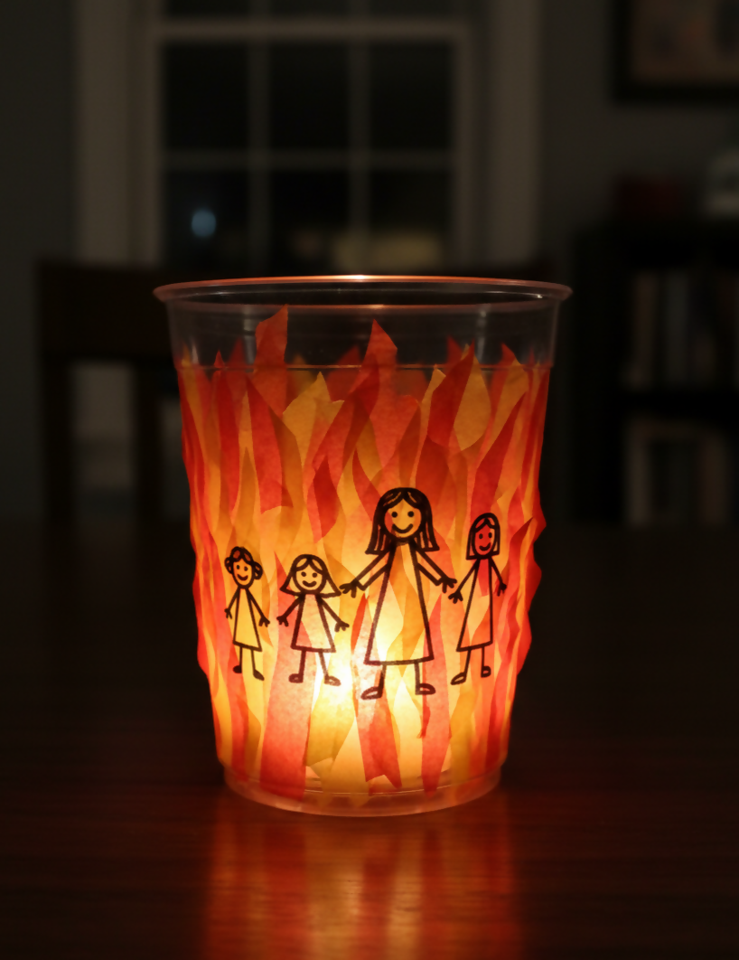 The Fire That Didn’t Burn- A Children's Sermon on how God Walks with Us in the Middle of the Chaos.