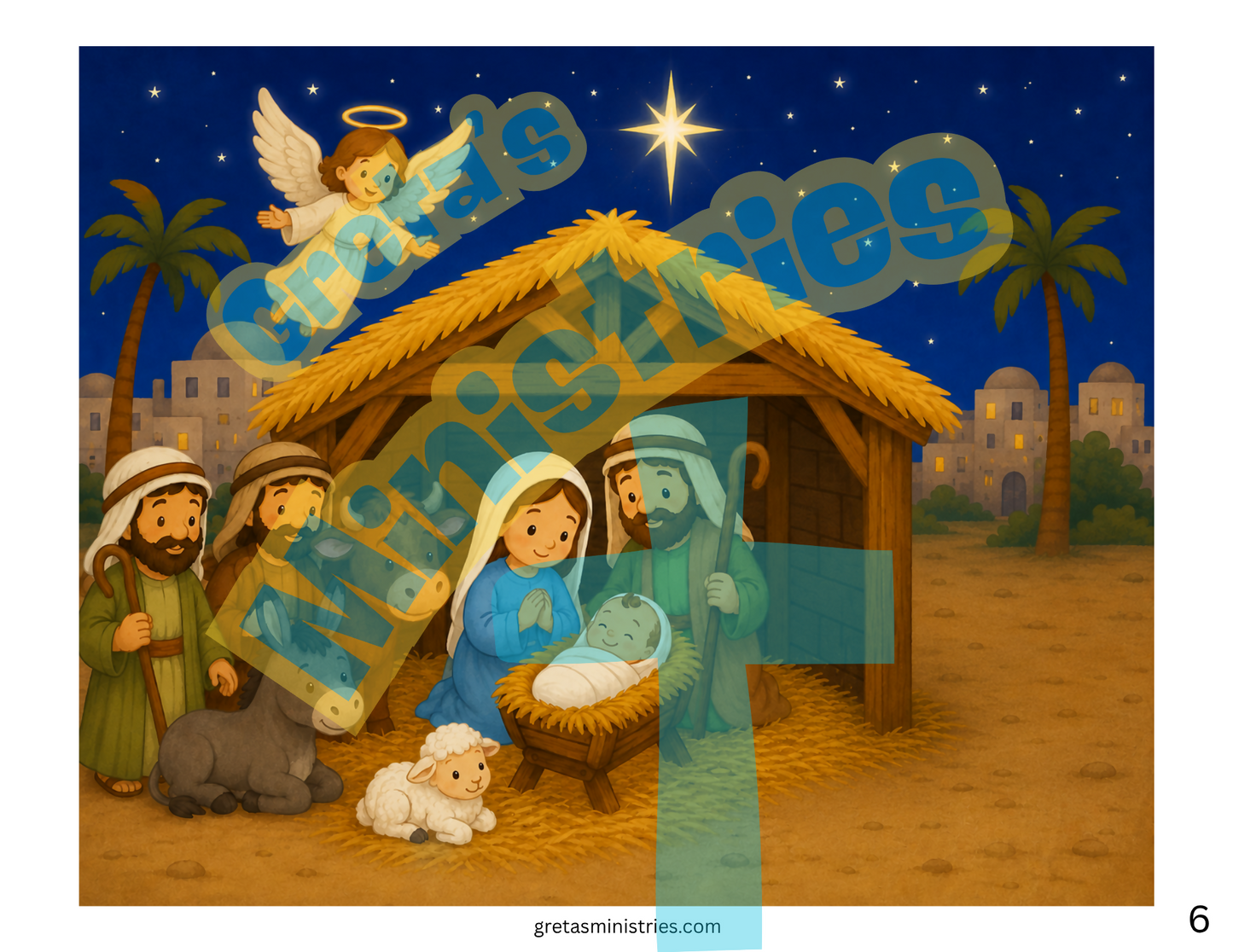 Christmas Nativity Who Is Missing? Game | Preschool–1st Grade Bible Activity