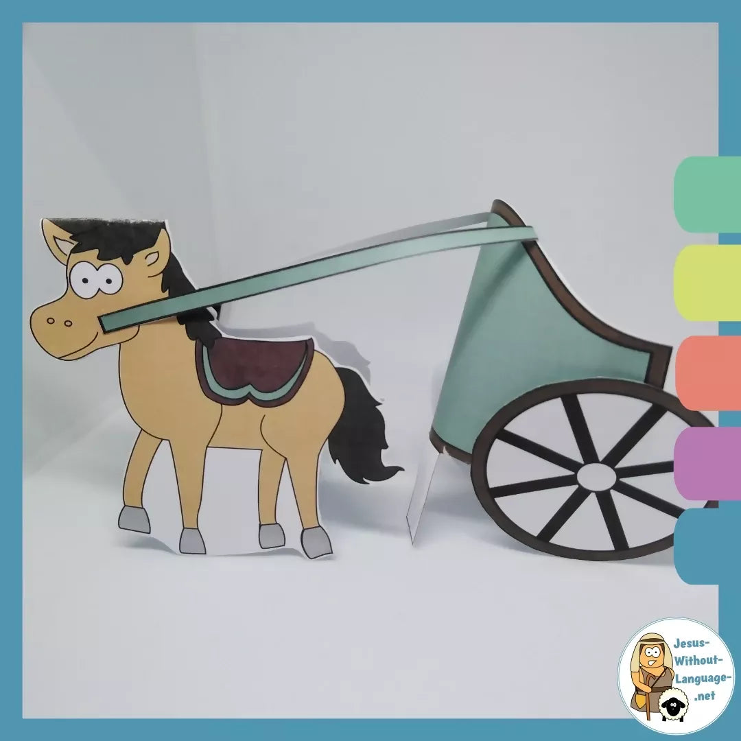 Philip & the Ethiopian (Acts 8) - Kidmin lesson with Crafts and colouring