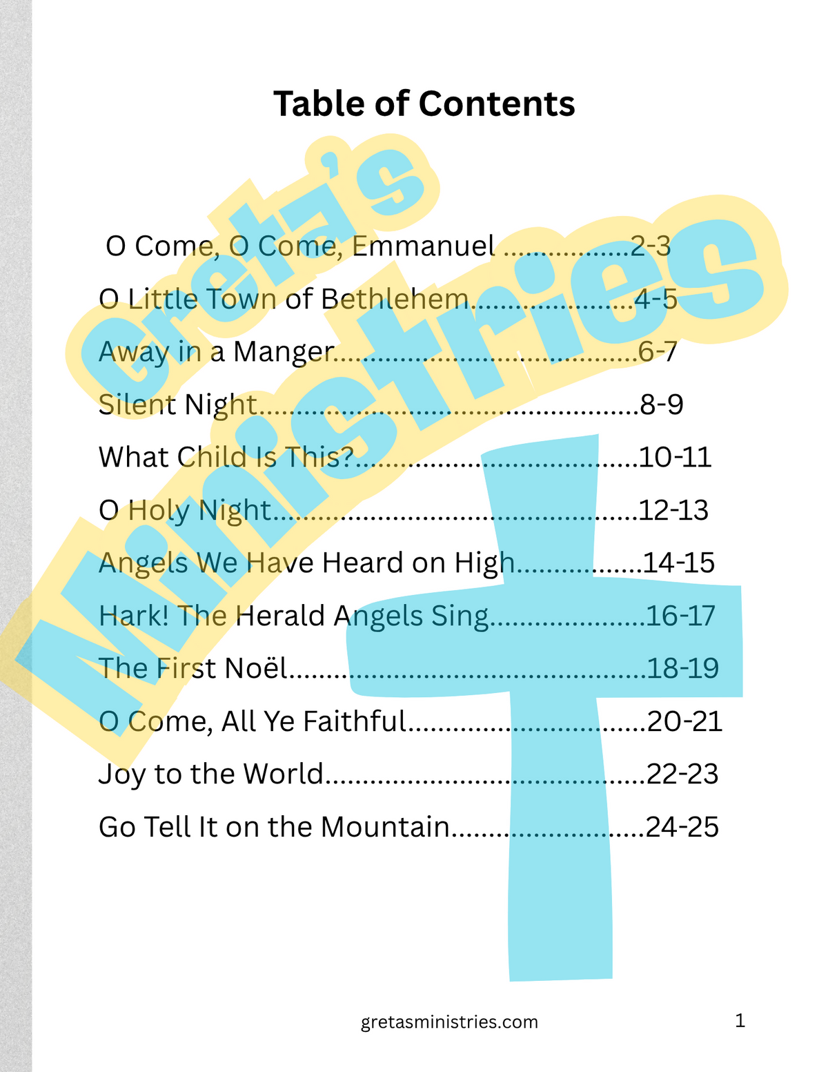 Christmas Carols & Coloring Book | Christian Christmas Songs & Coloring Pages