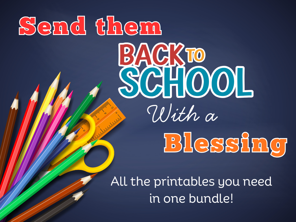 Back to School Blessings Fun KJV