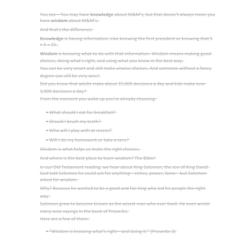 Sermon/message/lesson-A Wise Choice- Solomon Asks for Wisdom -1 Kings 3:1-15