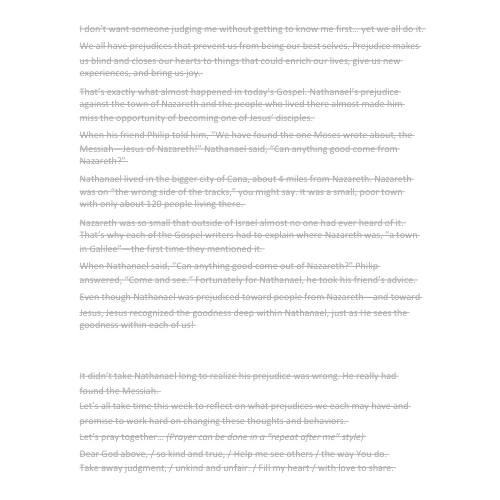 Children & Youth Sermon - Look Again! A Lesson About Judgment and Kindness (John 1:43-50)