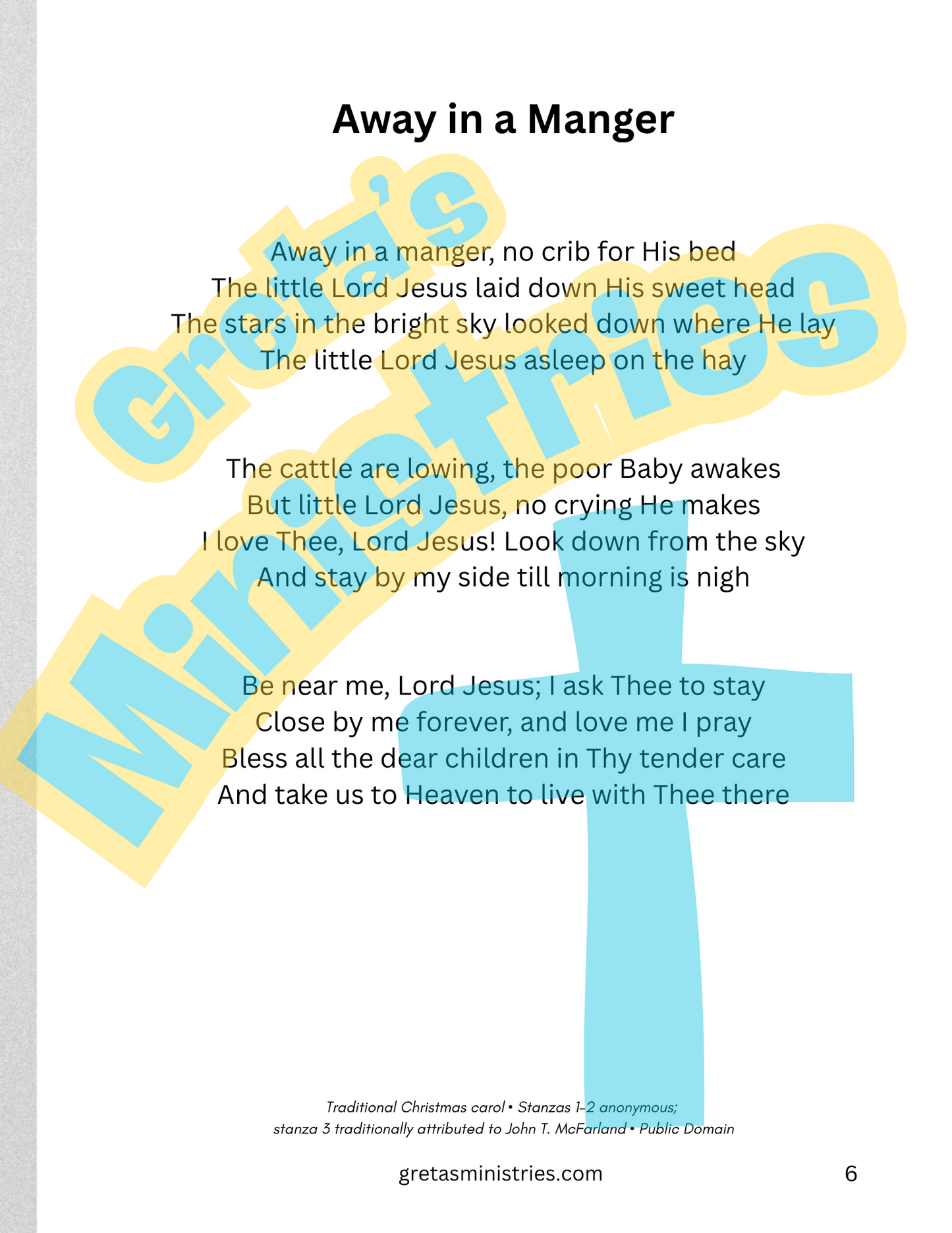 Christmas Carols & Coloring Book | Christian Christmas Songs & Coloring Pages