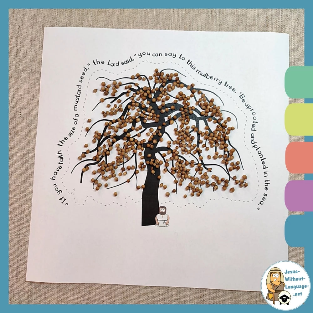 Luke 17 - Mustard Seed Faith | Ministry lesson, Bible crafts, Games