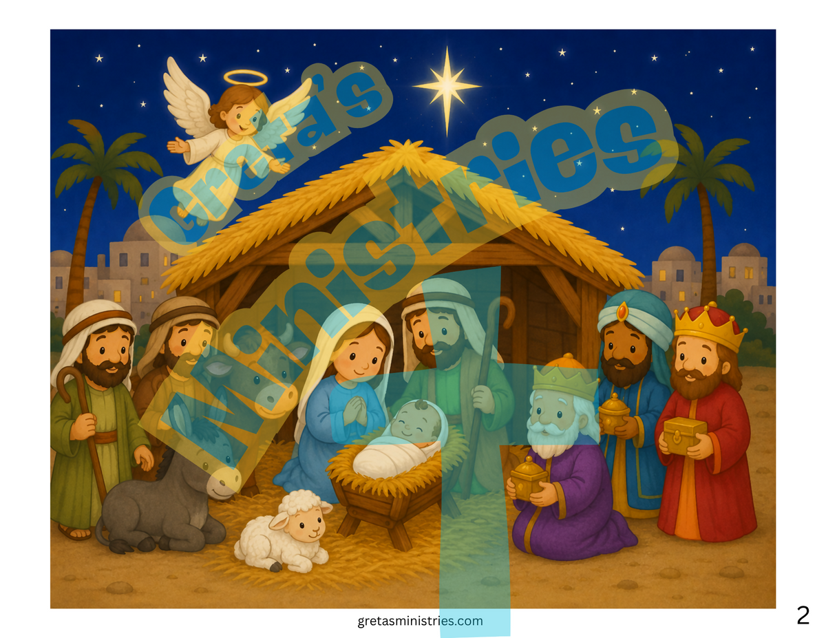 Christmas Nativity Who Is Missing? Game | Preschool–1st Grade Bible Activity