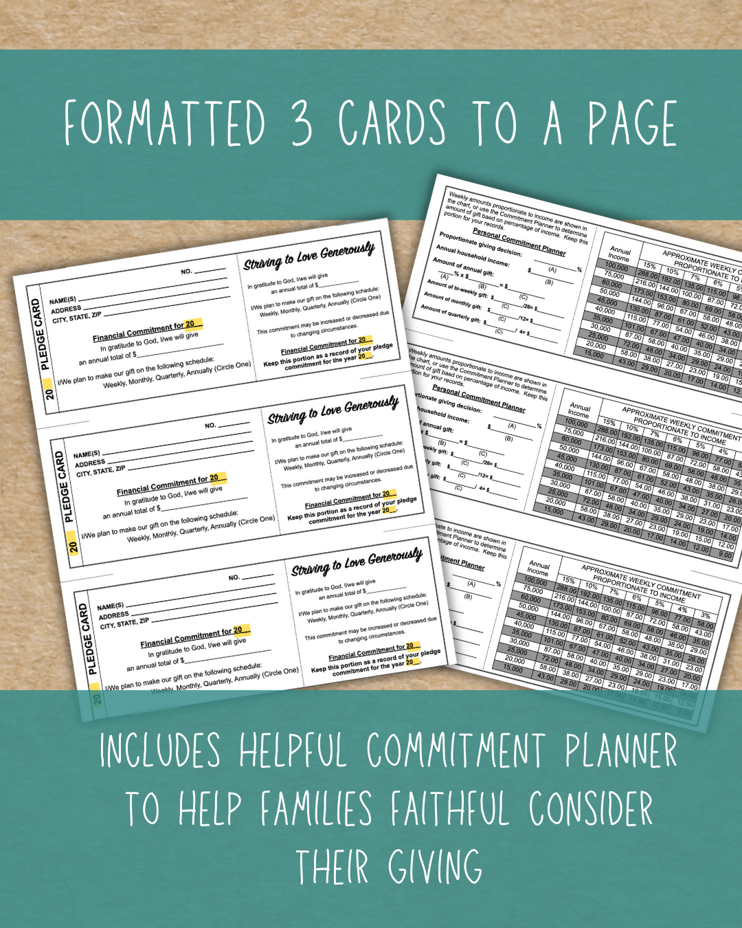 Stewardship Pledge Card