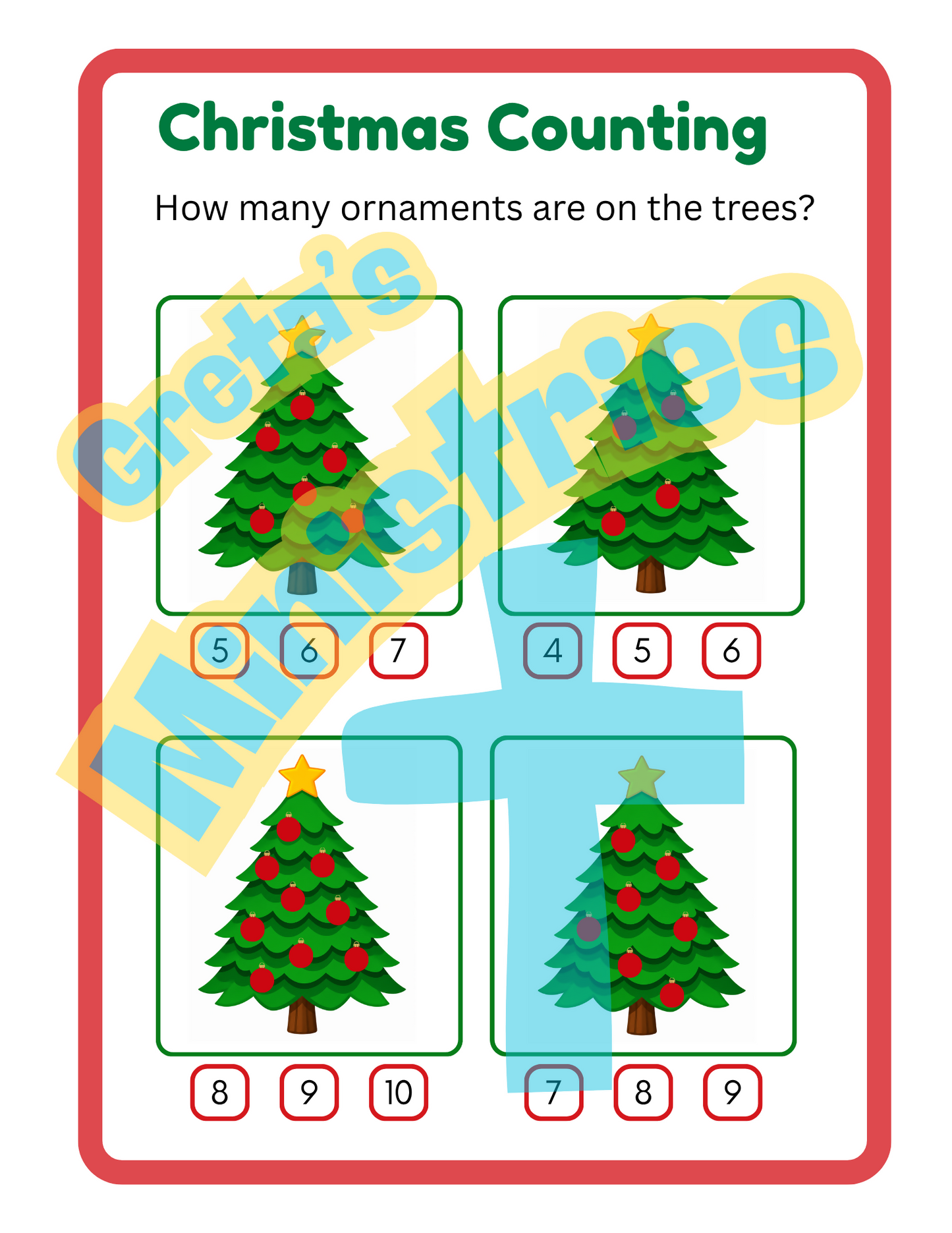 Christmas Tree 3D Craft & Activity Pack | Preschool–1st Grade