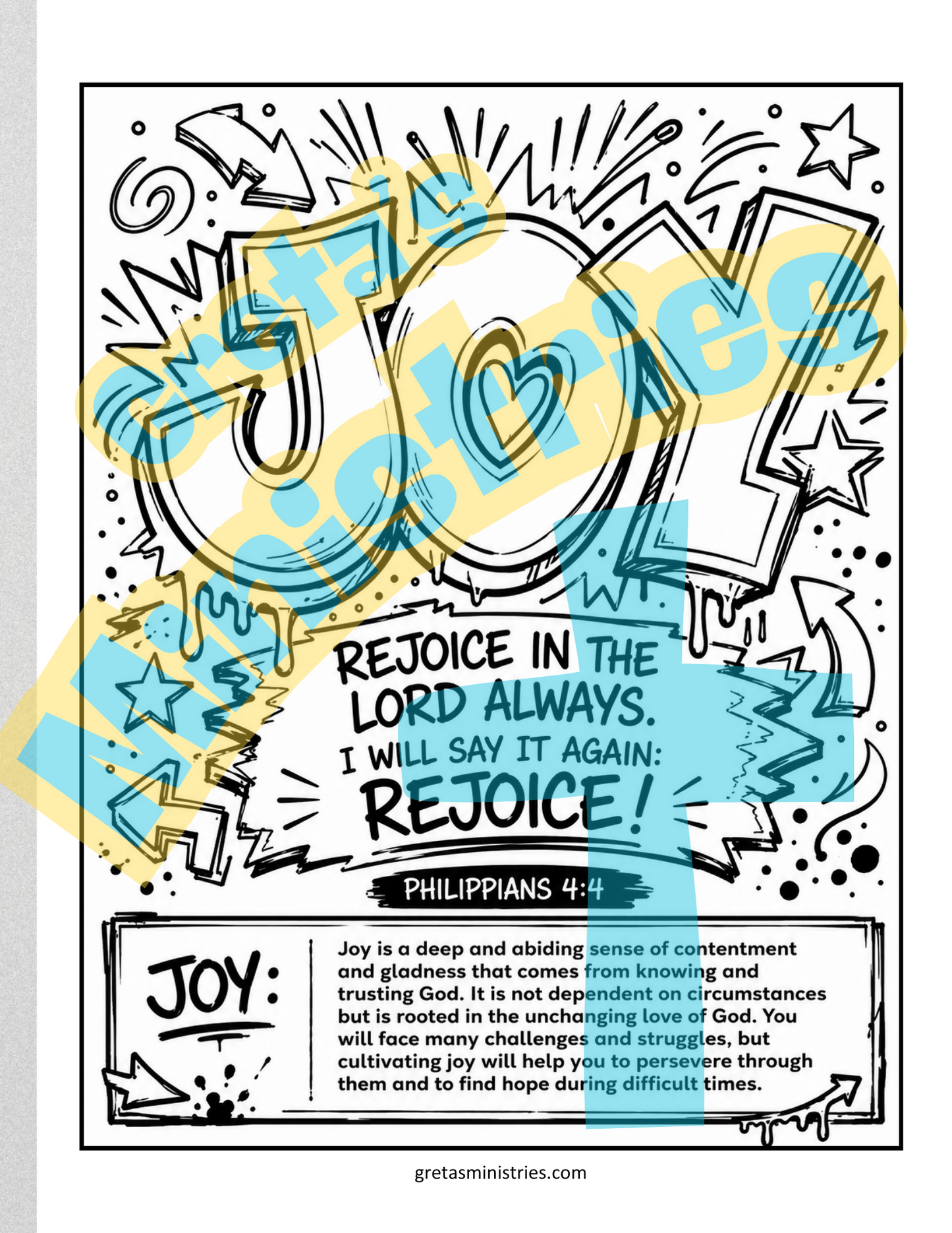 Fruit of the Spirit | Teen Coloring Pages | Bible Verse | Galatians 5:22–23