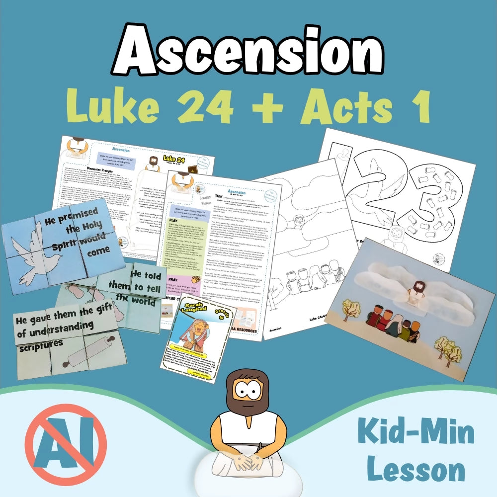 Luke 24 - Ascension | Ministry lesson, Bible crafts, Games