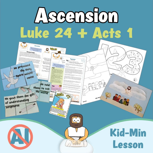Luke 24 - Ascension | Ministry lesson, Bible crafts, Games