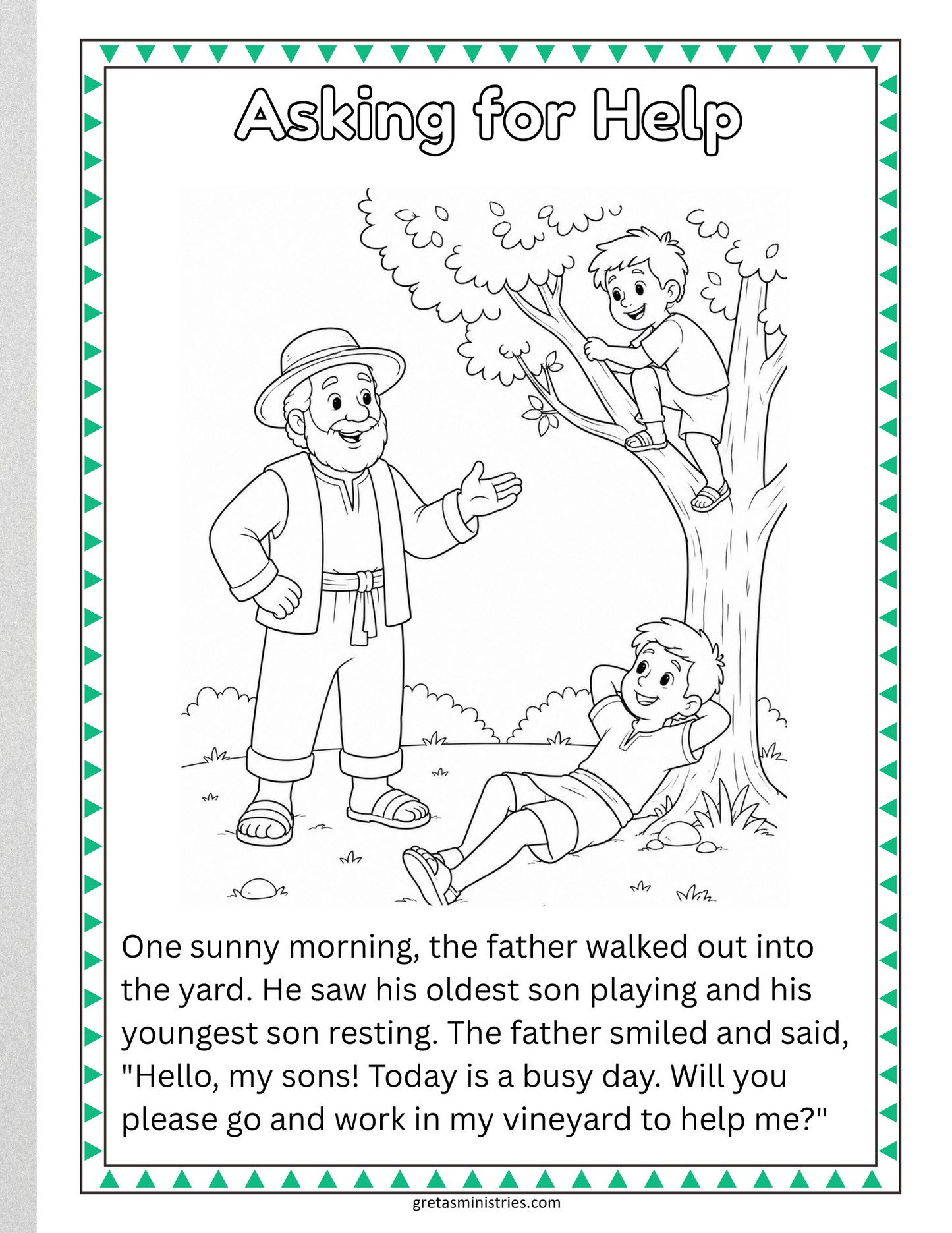 Parable of the Two Sons | Sunday School Lesson, Story Book, Craft & Game