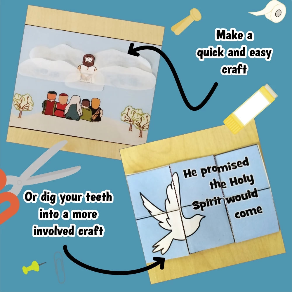 Luke 24 - Ascension | Ministry lesson, Bible crafts, Games