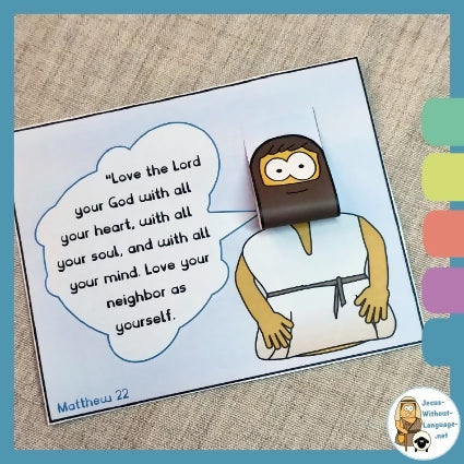 The Greatest Commandment (Matthew 22) 2 quiet crafts