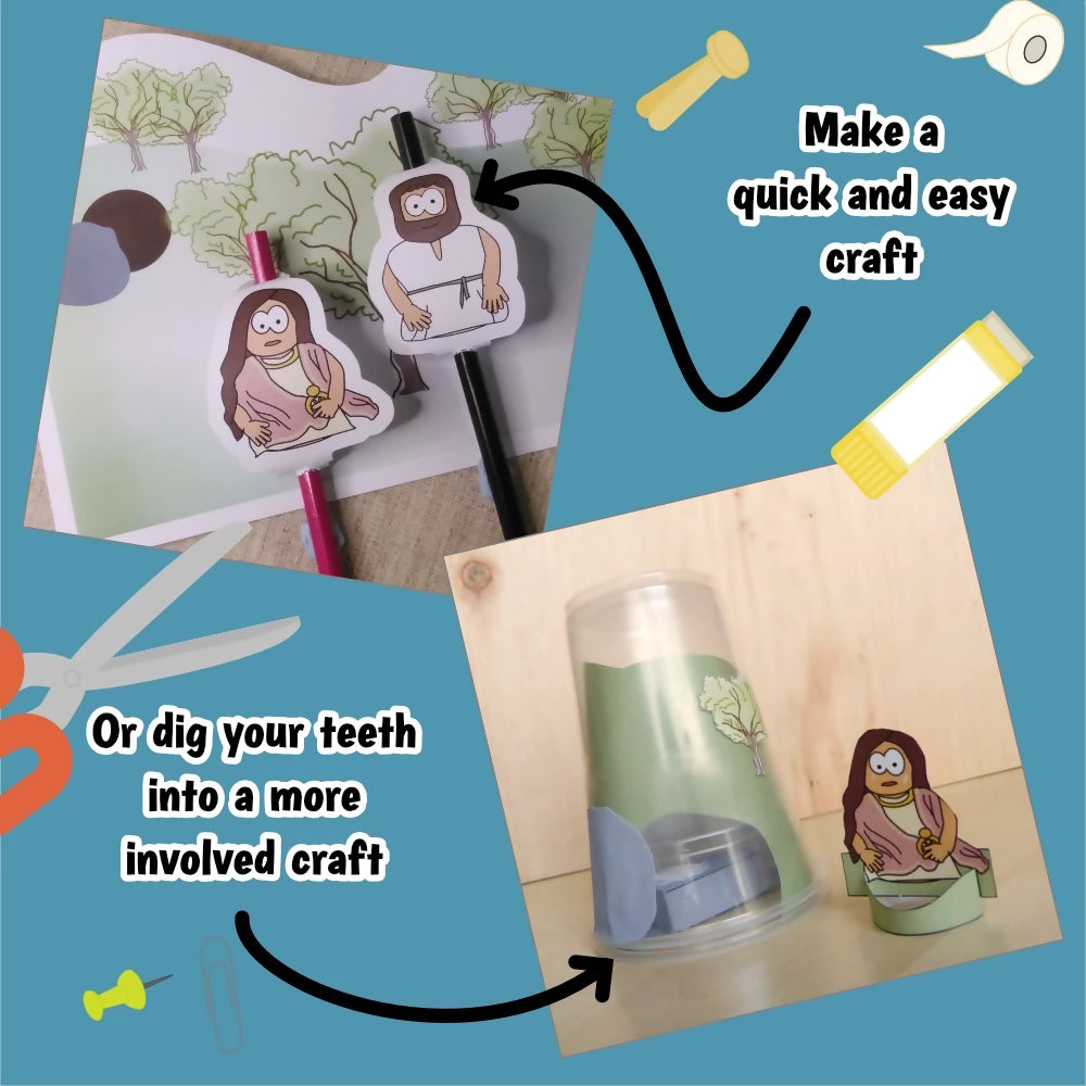 Mary Magdalene (John 20) Kidmin lesson with crafts and colouring