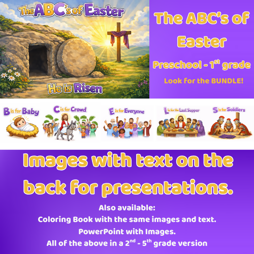 ABC’s of Easter | Lent | A–Z Holy Week Presentation | Preschool - 1st Grade
