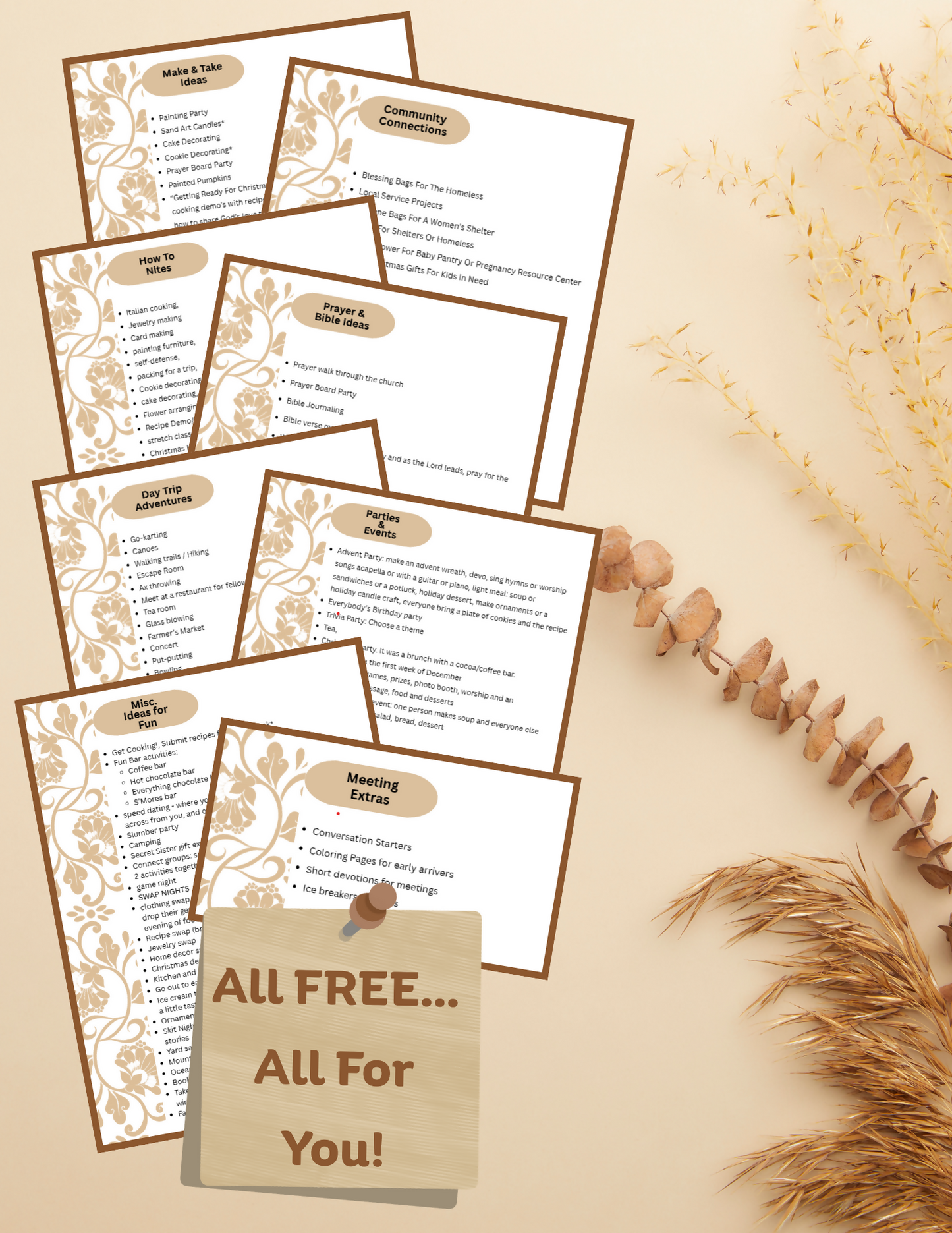 Over 100 Ideas For Your Women’s Ministry