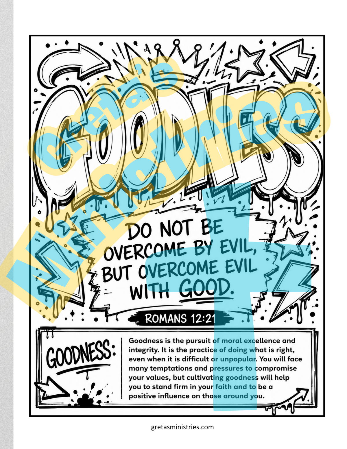 Fruit of the Spirit | Teen Coloring Pages | Bible Verse | Galatians 5:22–23