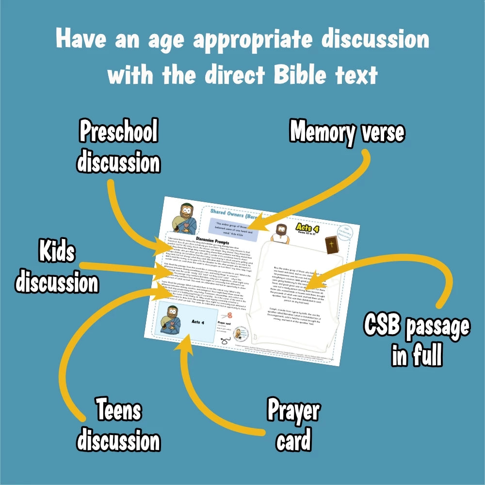 Acts 4 - Early Church - Shared Owners | Ministry lesson, Bible crafts, Games