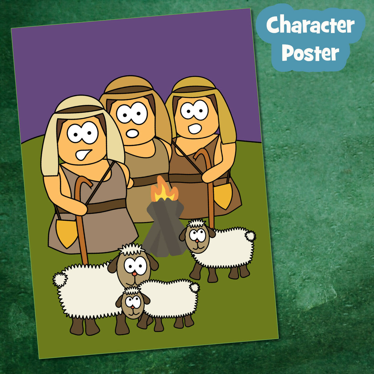 Gabriel's Messages - Advent 4 - Shepherds. Kidmin lesson & Bible crafts