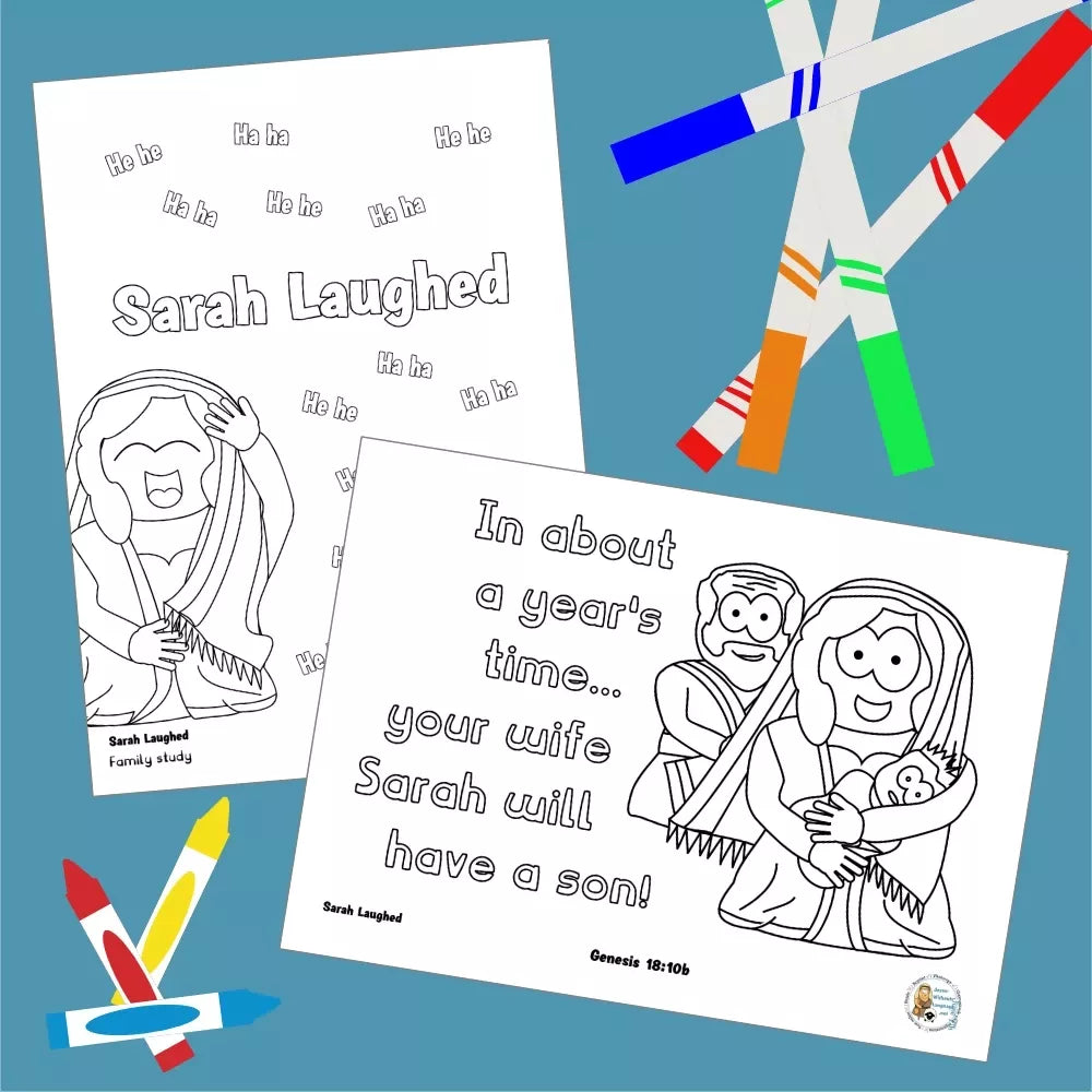 Genesis 18 - Sarah Laughed | Ministry lesson, Bible crafts, Games